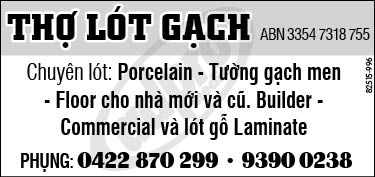 Phụng Thợ lót gạch