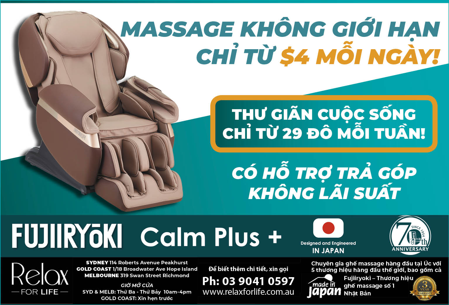 Relax For Life Japanese Massage Chairs