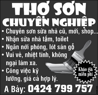 Thợ sơn chuyên nghiệp