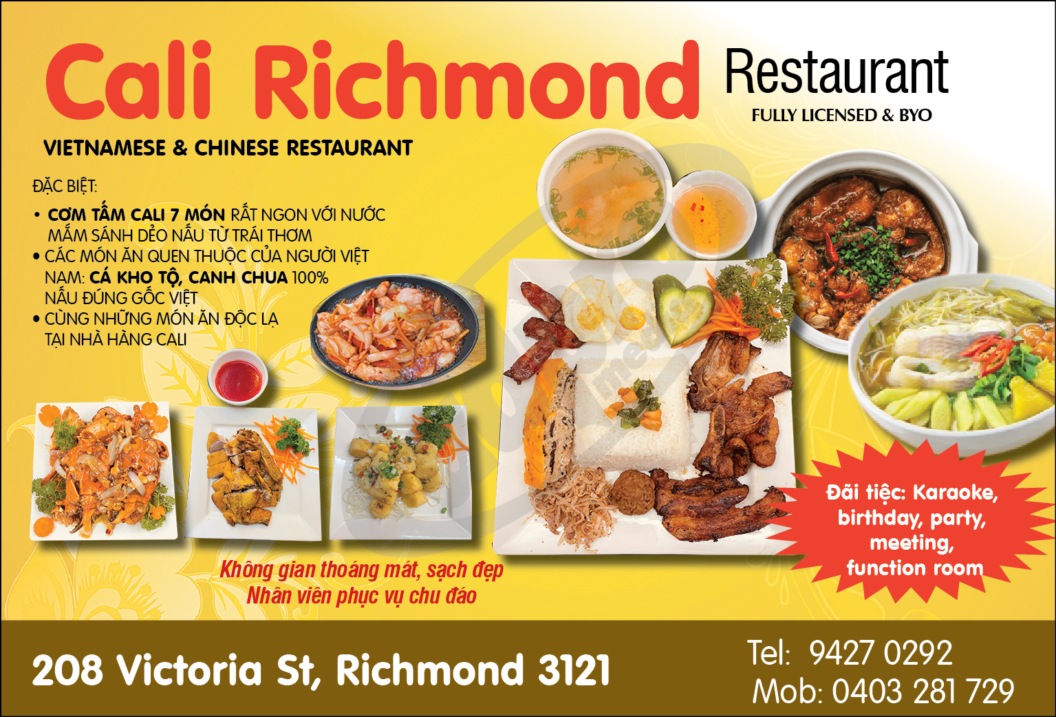 Cali Richmond Vietnamese & Chinese Restaurant