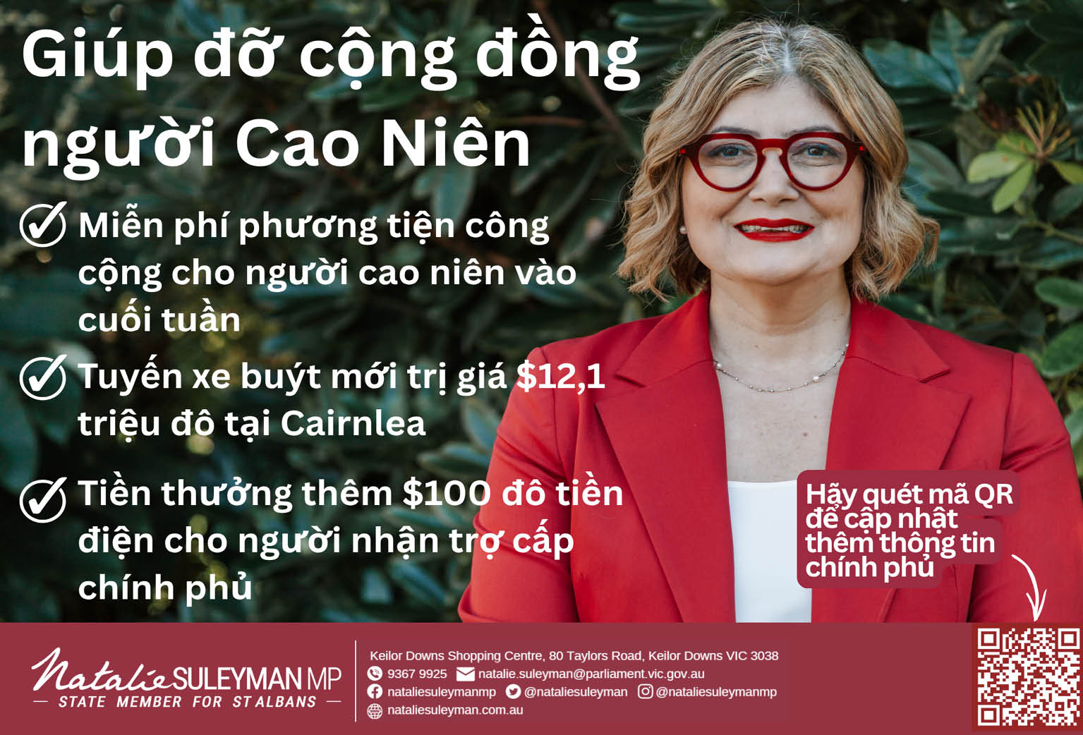 Natalie Suleyman MPParliament of Victoria