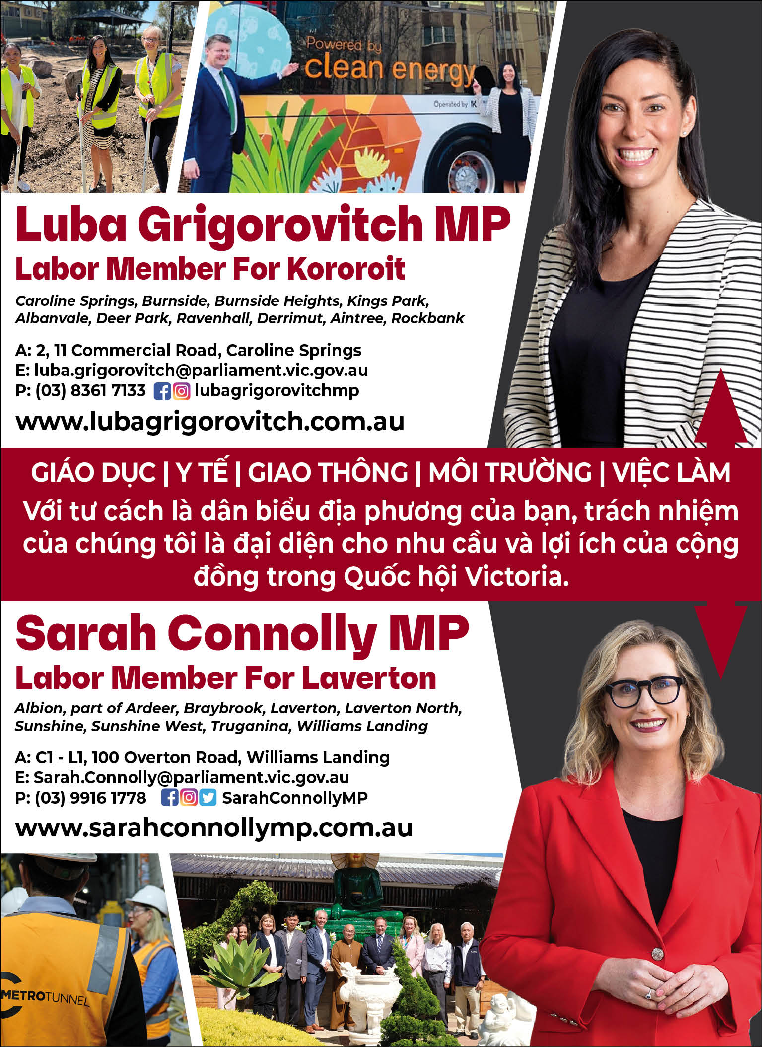 Parliament of Victoria – Sarah Connolly MP - Member for Laverton